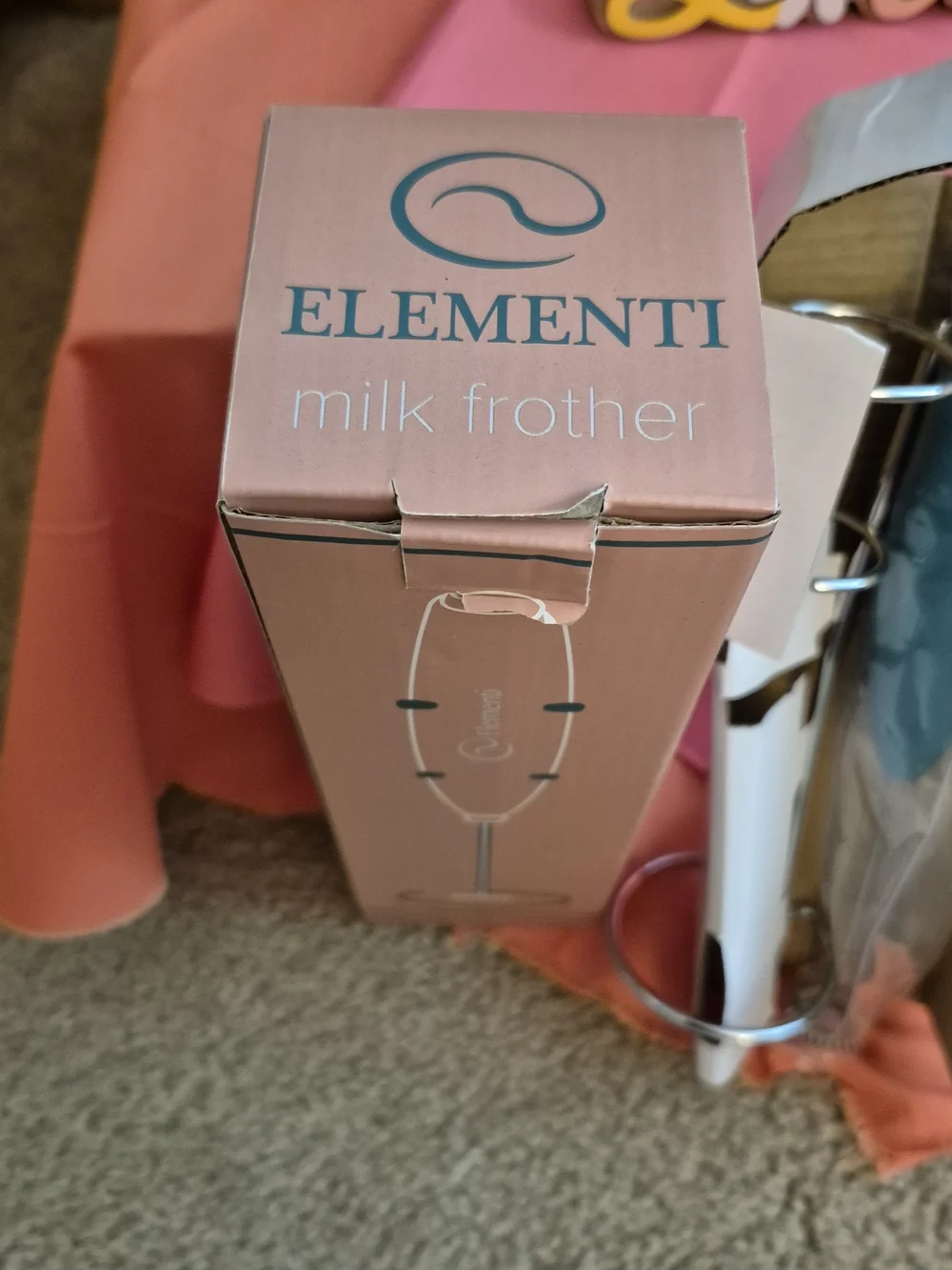 Element Teal Handheld Milk Frother. BRAND NEW!!